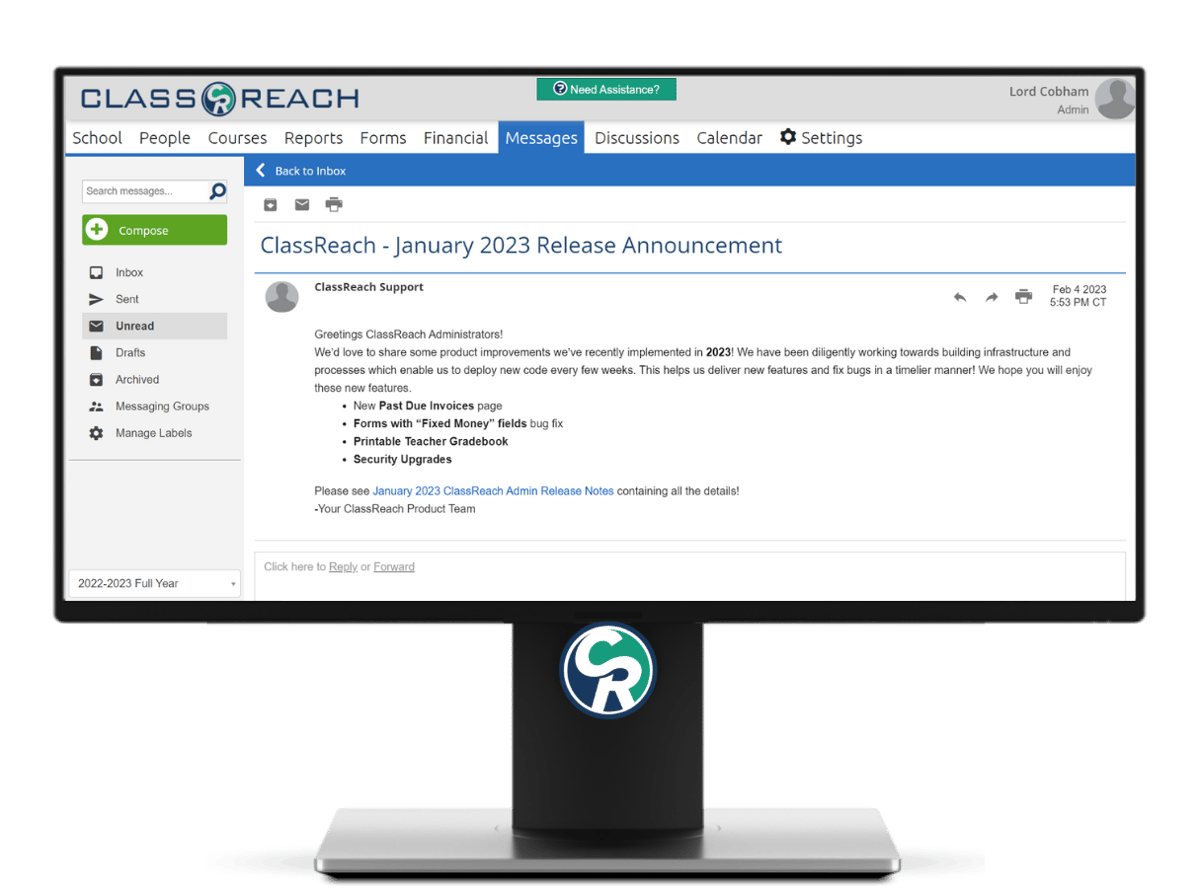 Computer Messaging Feature