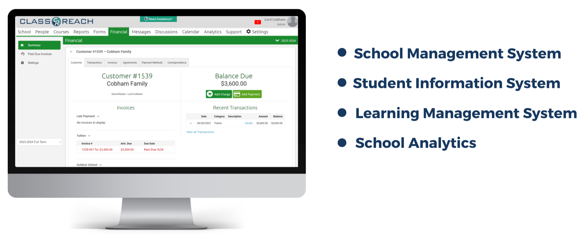 Comprehensive School Management Software