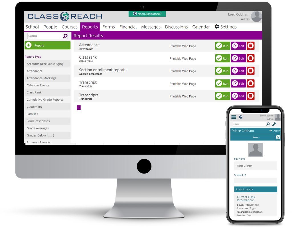 Student Information System Reports and Student Tracking
