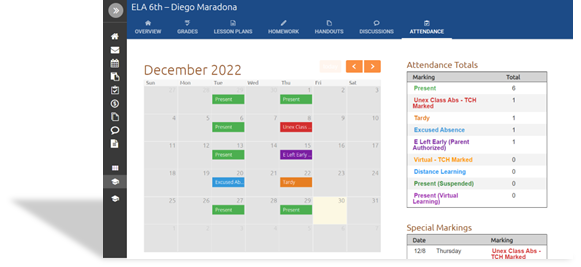 LMS Attendance Tracking Feature 