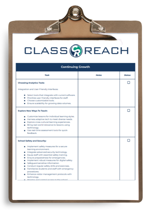 Small School Quickstart Checklist