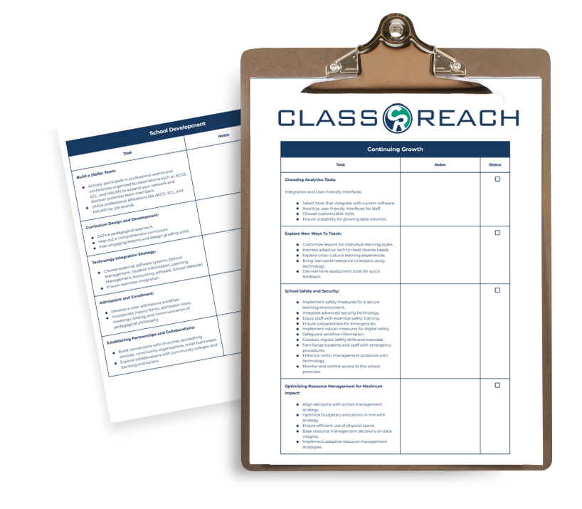 Strategic School Management Checklist 